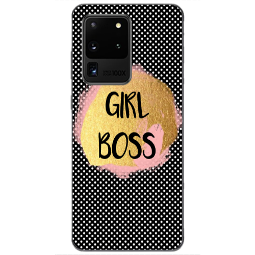Samsung S20 Ultra Girl boss make up Transparent Silicone TPU Θήκη