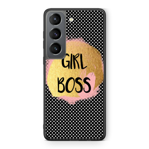 Samsung S21 Girl boss make up Black Glossy Θήκη