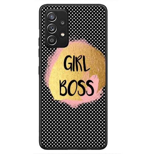 Samsung A53 Girl boss make up Black Glossy Θήκη