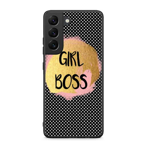 Samsung S22 Girl boss make up Black Glossy Θήκη