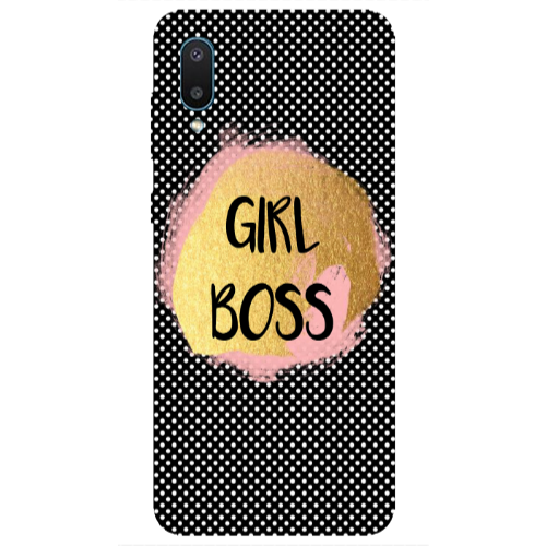 Samsung A02 Girl boss make up Transparent Silicone TPU Θήκη