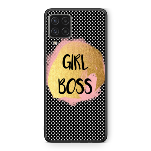 Samsung A22 4G Girl boss make up Black Glossy Θήκη
