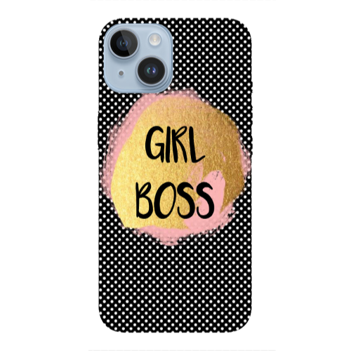 Apple iPhone 14  Girl boss make up Transparent Silicone TPU Θήκη