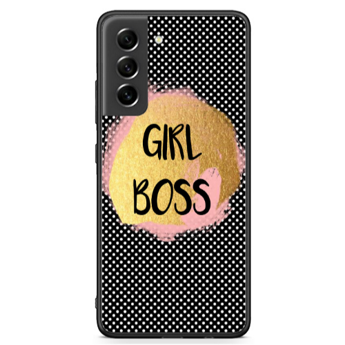 Samsung S21 FE Girl boss make up Black Glossy Θήκη