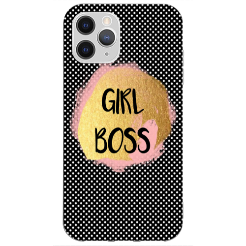 Apple iPhone 12 Pro Max Girl boss make up Transparent Silicone TPU Θήκη