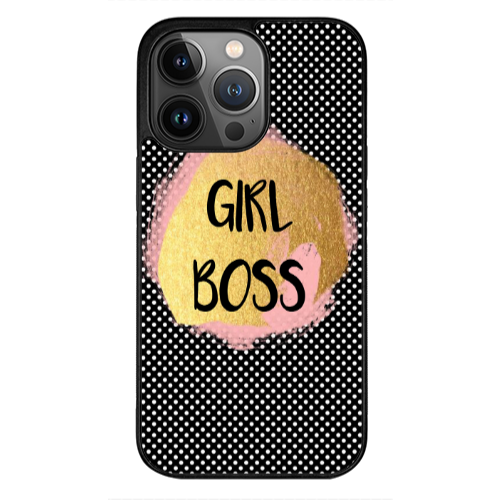 Apple iPhone 12 Pro Max Girl boss make up Black Glossy Θήκη