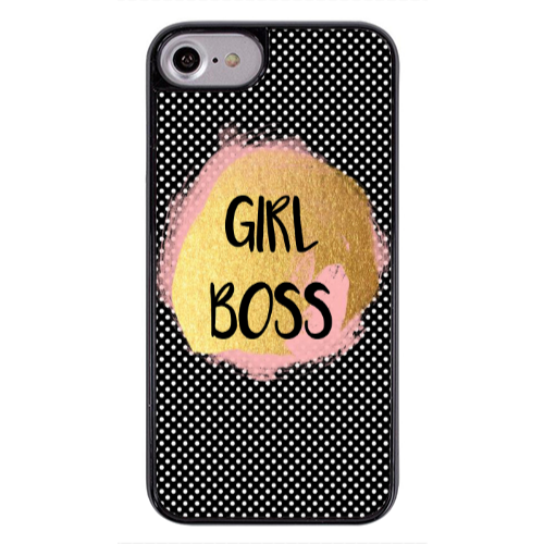 Apple iPhone 7 Girl boss make up Black Glossy Θήκη