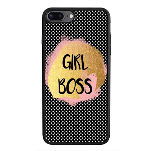 Apple iPhone 7 Plus Girl boss make up Black Glossy Θήκη