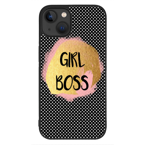 Apple iPhone 13 Mini Girl boss make up Black Glossy Θήκη