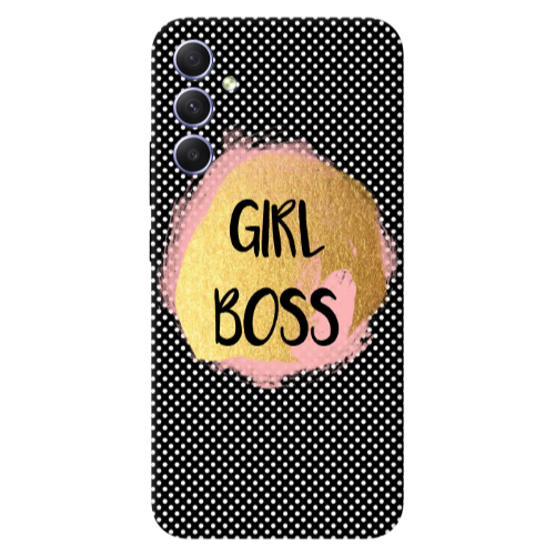 Samsung A34 Girl boss make up Transparent Silicone TPU Θήκη