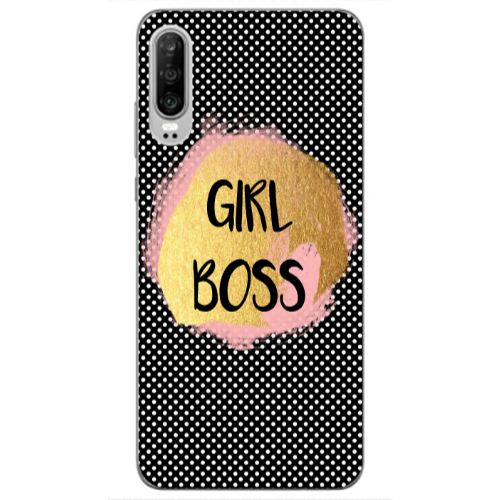 Huawei P30 Girl boss make up Transparent Silicone TPU Θήκη