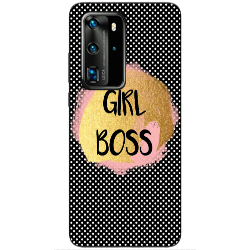Huawei P40 Pro Girl boss make up Transparent Silicone TPU Θήκη