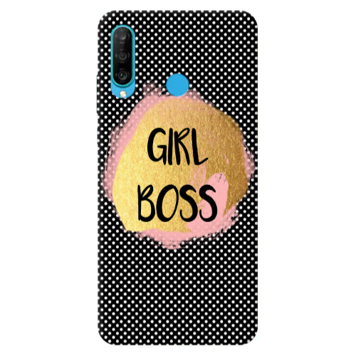Huawei P30 Lite Girl boss make up Transparent Silicone TPU Θήκη