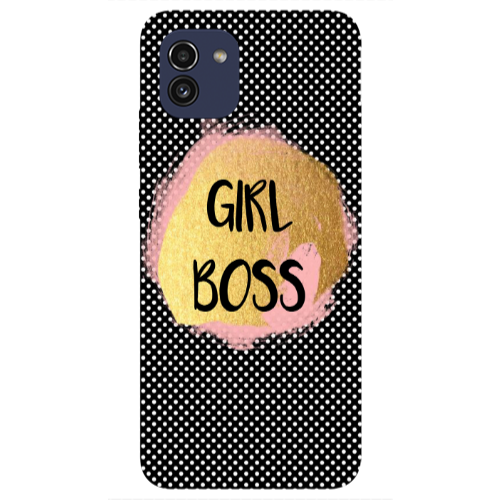 Samsung A03 Girl boss make up Transparent Silicone TPU Θήκη