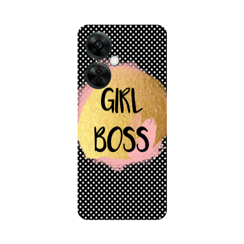 Oneplus Nord CE 3 Lite 5G Girl boss make up Transparent Silicone TPU Θήκη