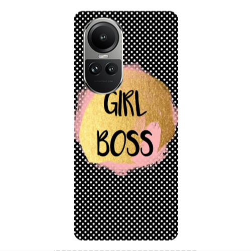 Oppo Reno10 5G Girl boss make up Transparent Silicone TPU Θήκη