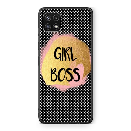 Samsung A22 5G Girl boss make up Black Glossy Θήκη