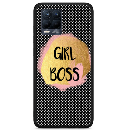 Realme 8 i Girl boss make up Black Glossy Θήκη