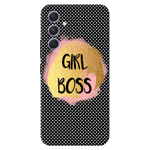 Samsung A55 Girl boss make up Transparent Silicone TPU Θήκη