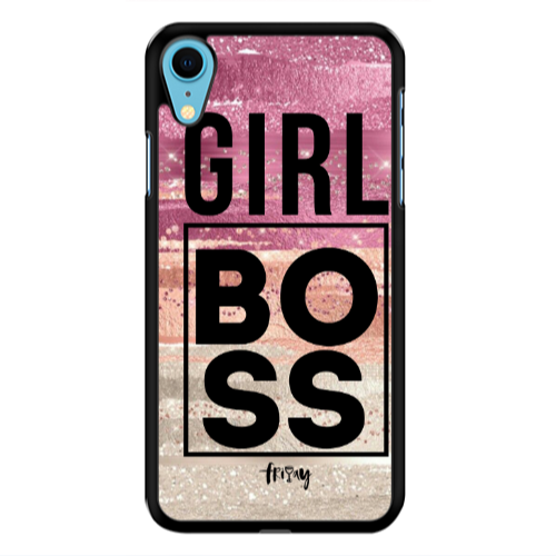 Apple iPhone Xr Girl boss friday Black Glossy Θήκη