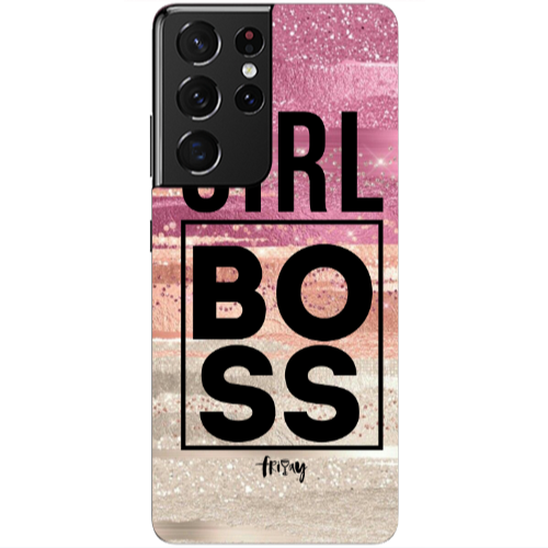 Samsung S21 Ultra Girl boss friday Transparent Silicone TPU Θήκη