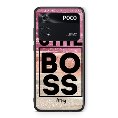 Xiaomi Poco M4 Pro 4G Girl boss friday Black Glossy Θήκη