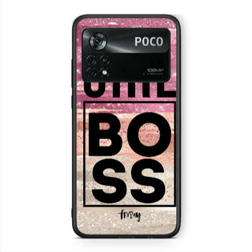 Xiaomi Poco X4 Pro Girl boss friday Black Glossy Θήκη