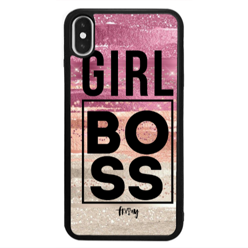 Apple iPhone Xs Girl boss friday Black Glossy Θήκη
