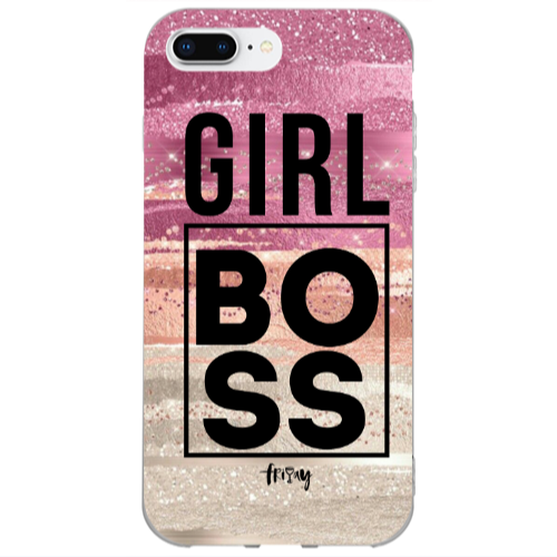 Apple iPhone 7 Plus Girl boss friday Transparent Silicone TPU Θήκη