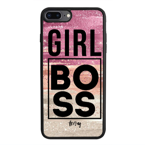Apple iPhone 7 Plus Girl boss friday Black Glossy Θήκη