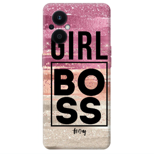 Oppo Reno 7 Lite Girl boss friday Transparent Silicone TPU Θήκη