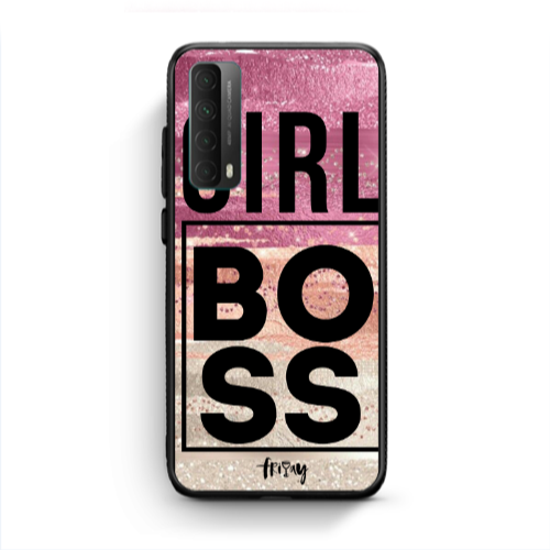 Huawei P Smart 2021 Girl boss friday Black Glossy Θήκη