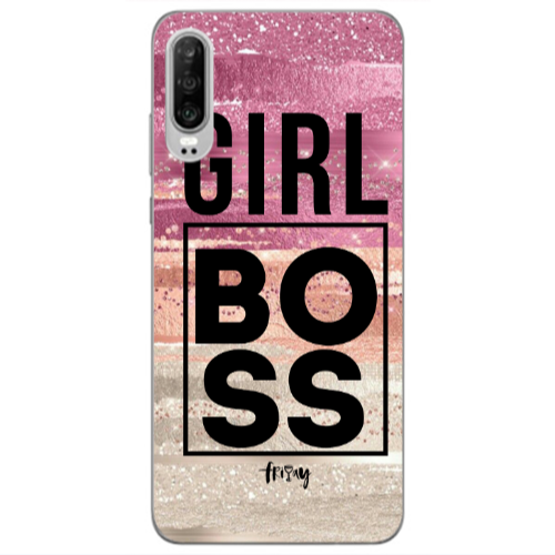 Huawei P30 Girl boss friday Transparent Silicone TPU Θήκη