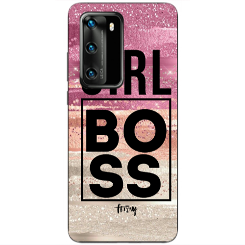 Huawei P40 Girl boss friday Transparent Silicone TPU Θήκη