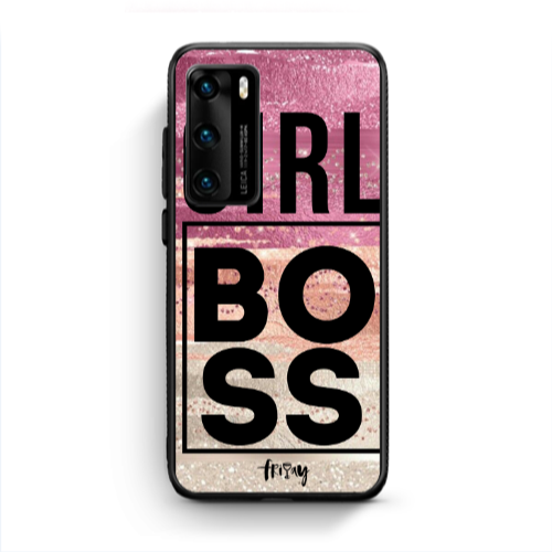 Huawei P40 Girl boss friday Black Glossy Θήκη