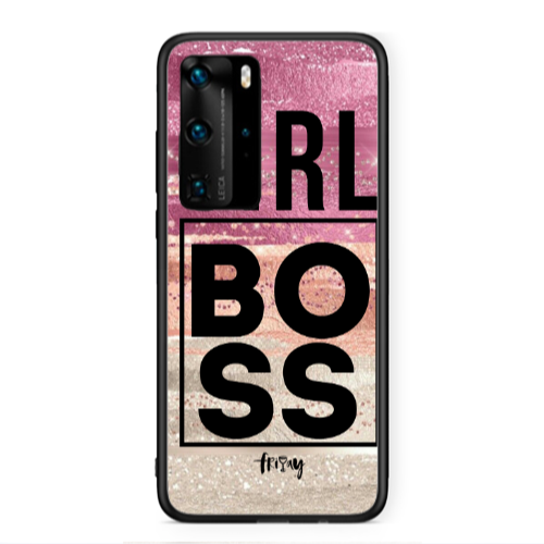 Huawei P40 Pro Girl boss friday Black Glossy Θήκη