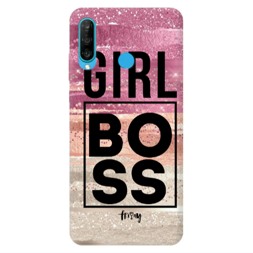 Huawei P30 Lite Girl boss friday Transparent Silicone TPU Θήκη
