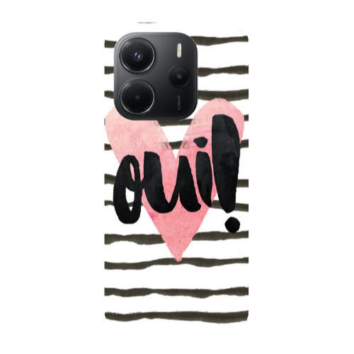 Xiaomi Redmi Note 14 Girl boss qoui Transparent Silicone TPU Θήκη
