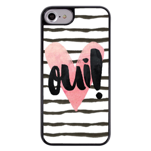Apple iPhone 7 Girl boss qoui Black Glossy Θήκη