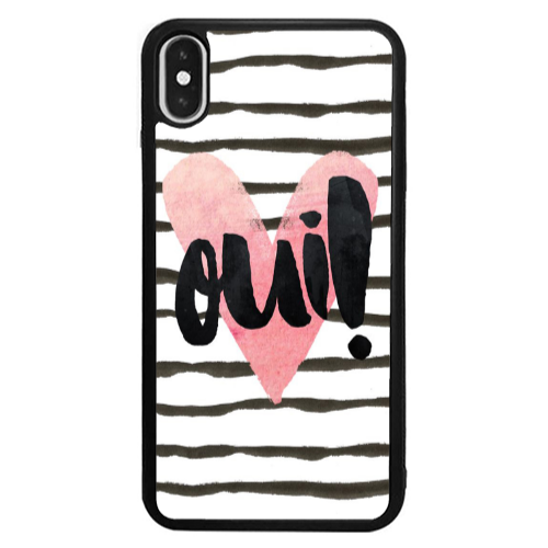 Apple iPhone Xs Girl boss qoui Black Glossy Θήκη