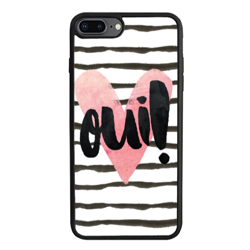 Apple iPhone 7 Plus Girl boss qoui Black Glossy Θήκη