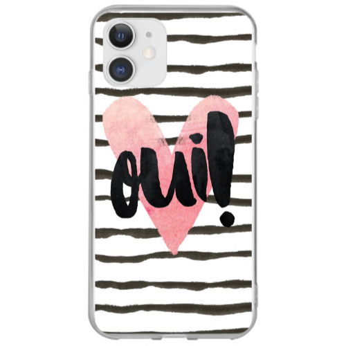 Apple iPhone 12 Mini Girl boss qoui Transparent Silicone TPU Θήκη
