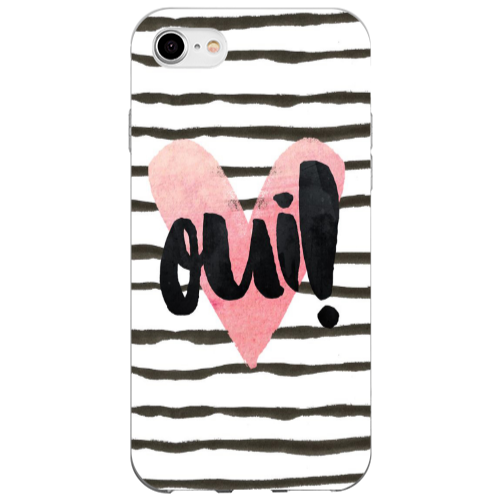 Apple iPhone SE 2020 Girl boss qoui Transparent Silicone TPU Θήκη