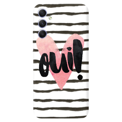 Samsung A34 Girl boss qoui Transparent Silicone TPU Θήκη