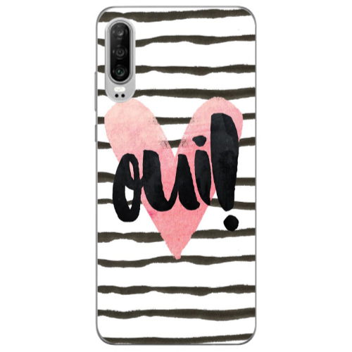 Huawei P30 Girl boss qoui Transparent Silicone TPU Θήκη