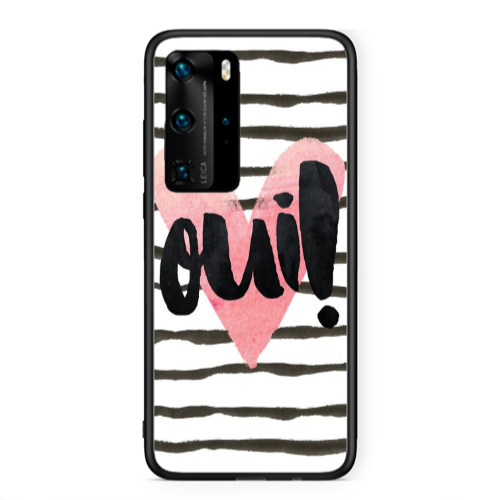 Huawei P40 Pro Girl boss qoui Black Glossy Θήκη