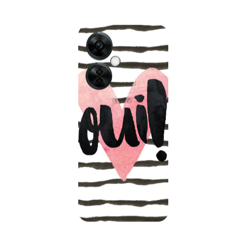 Oneplus Nord CE 3 Lite 5G Girl boss qoui Transparent Silicone TPU Θήκη