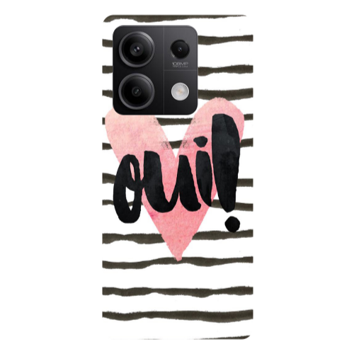Xiaomi Redmi Note 13 5G Girl boss qoui Transparent Silicone TPU Θήκη