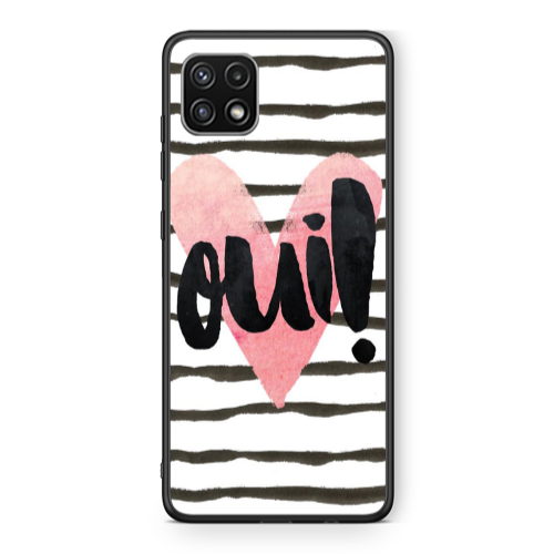 Samsung A22 5G Girl boss qoui Black Glossy Θήκη