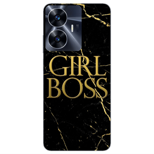 Realme Note 50 Girl boss marble Transparent Silicone TPU Θήκη